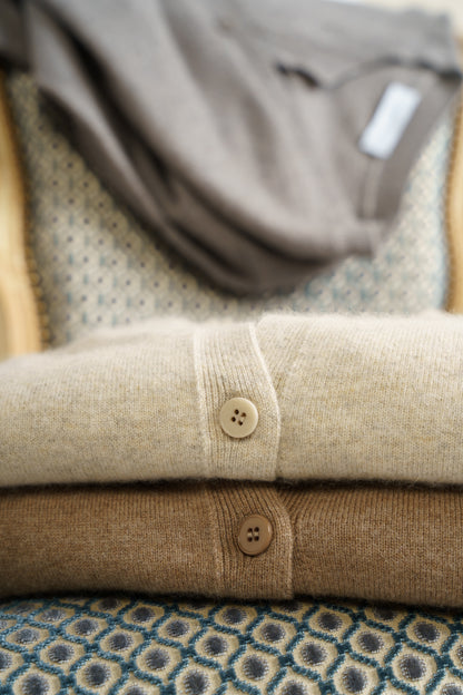 Cardigan FLANELLE - Taupe