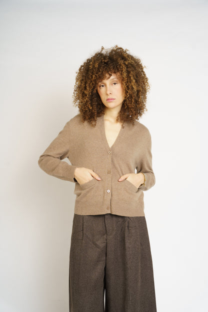 Cardigan FLANELLE - Taupe
