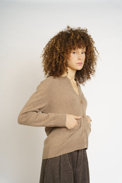 Cardigan FLANELLE - Taupe